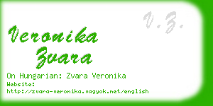 veronika zvara business card